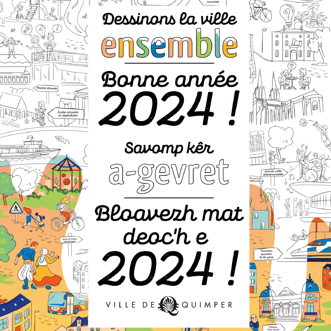 Vœux 2024 - Isabelle ASSIH, maire de Quimper et présidente de Quimper Bretagne Occidentale