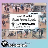 Séance parents-enfants en skate