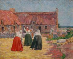 Les Batteuses de blé (1886) Huile sur toile