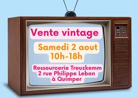 Vente spéciale vintage à la ressourcerie Treuzkemm de Quimper