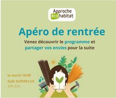 Apéro de rentrée d'Approche Écohabitat du pays de Quimper