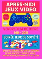affiche jeux de vidéo et jeux de société