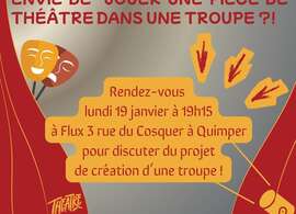 Lancement de théâtre à Flux