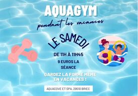 Aquagym pendant les vacances scolaires