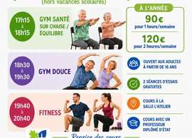 affiche club de gym landudal