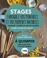 Stage de fabrication d'encres naturelles