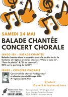 Affiche balade et concert chorale