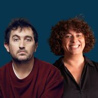les comédiens Y Berriet et M Grenon