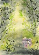 Peindre des statuettes japonaises à l'aquarelle