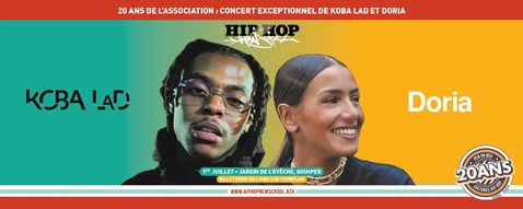 Koba LaD et Doria seront en concert à Quimper le 1er juillet