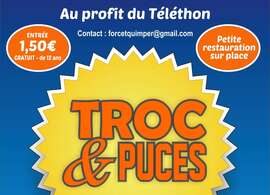 Troc et puces au profit du Téléthon organisé par l'association Force T