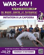 Affiche War-Sav Initiation à la Capoeira
