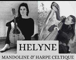 Duo Helyne : Elsa Chanez à la mandoline et Eihwaz à la harpe