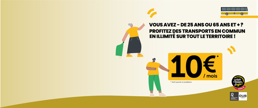 Un pass bus à 10€ pour les jeunes et les séniors