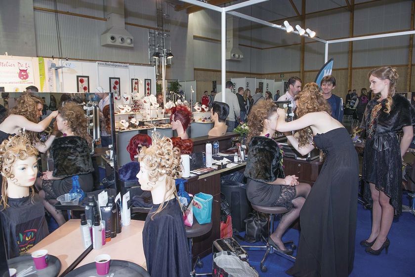 Le stand des métiers de la coiffure 