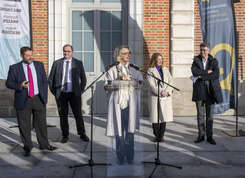 Inauguration de la gare par Isabelle Assih , maire de Quimper. (2025)
