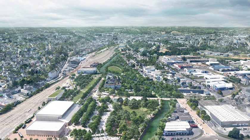 Eau blanche : présentation de la grande salle et de l’aménagement de son quartier
