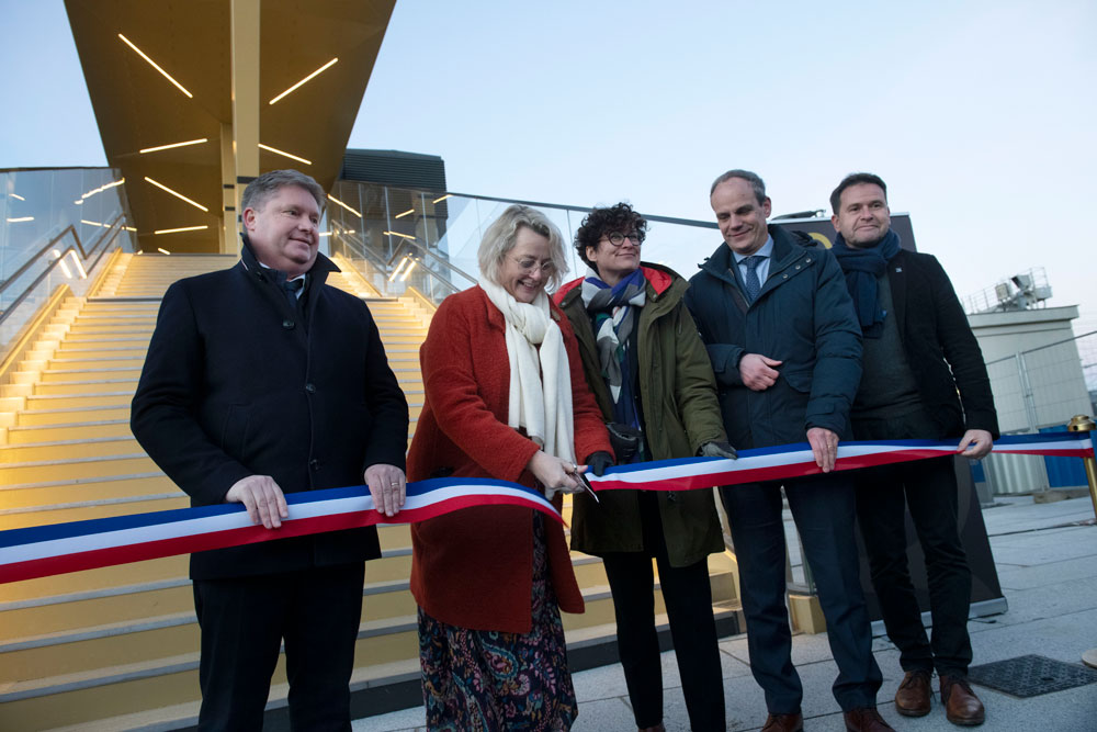 Gare-Parc : inauguration de la passerelle 