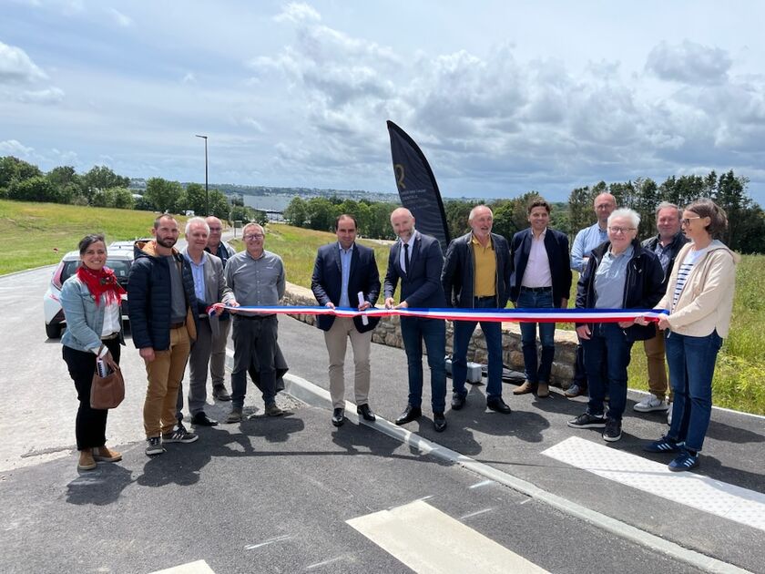 Fin des travaux d’extension du parc d’activités de Kerourvois à Ergué-Gabéric