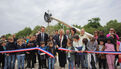 Inauguration aire de jeux de l'Eau Blanche 