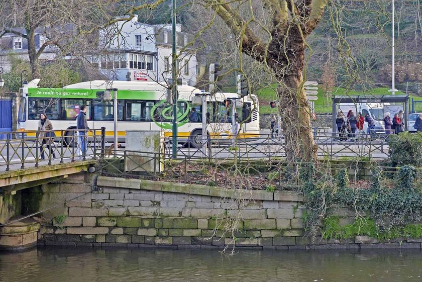 Travaux de confortement des murs de quais de l’Odet – place de la Résistance