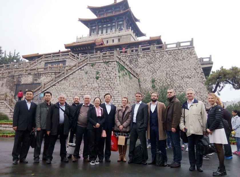 La délégation quimpéroise à Jinan.