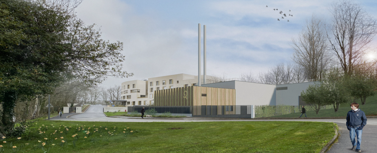 Début des travaux du réseau de chaleur biomasse du quartier de Penhars à Quimper