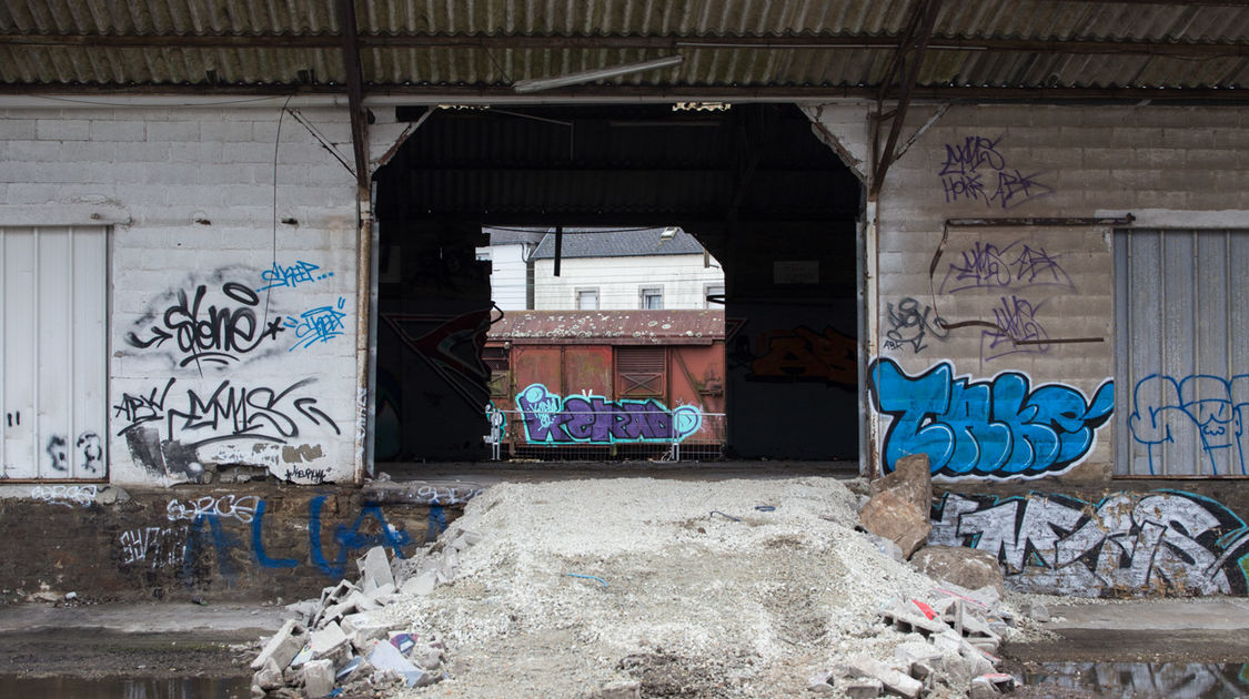 Projet gare - Démolition de hangars zone de l Hippodrome (9)