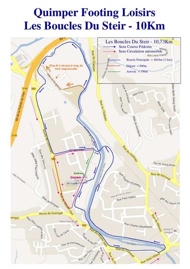 Le circuit de la 6e édition des Boucles du Steir.