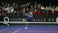 Quimper le 26 janvier 2022. Open de tennis ATP Challenger . Quart de finale. Match entre Lucas Pouille et Grégoire Barrère, vainqueur