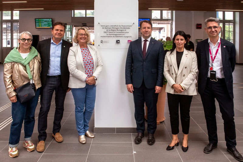 Inauguration du bâtiment voyageurs de la gare de Quimper : un espace modernisé 