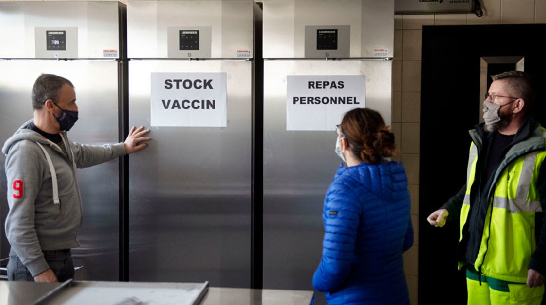 Centre de vaccination de Quimper à l'espace Dan Ar Braz