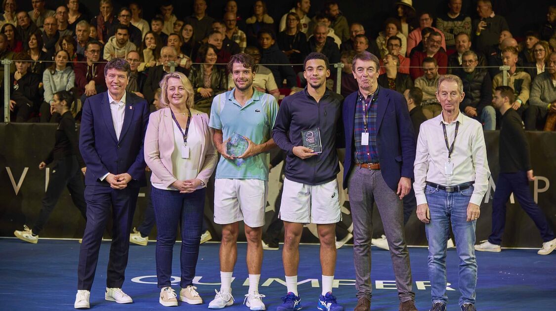 open de tennis Quimper finale Arthur Fils Gregoire Barrere