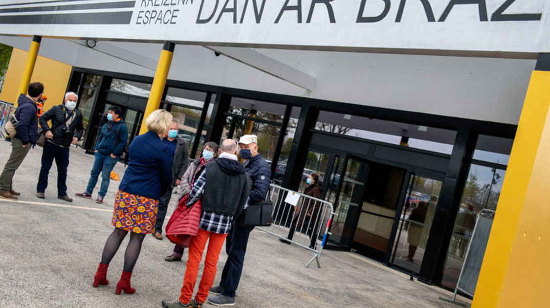 Centre de vaccination de Quimper à l'espace Dan Ar Braz