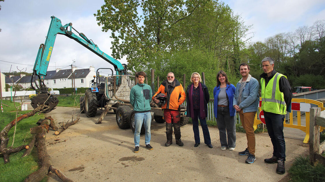 Enlèvement des embâcles au Moulin Vert