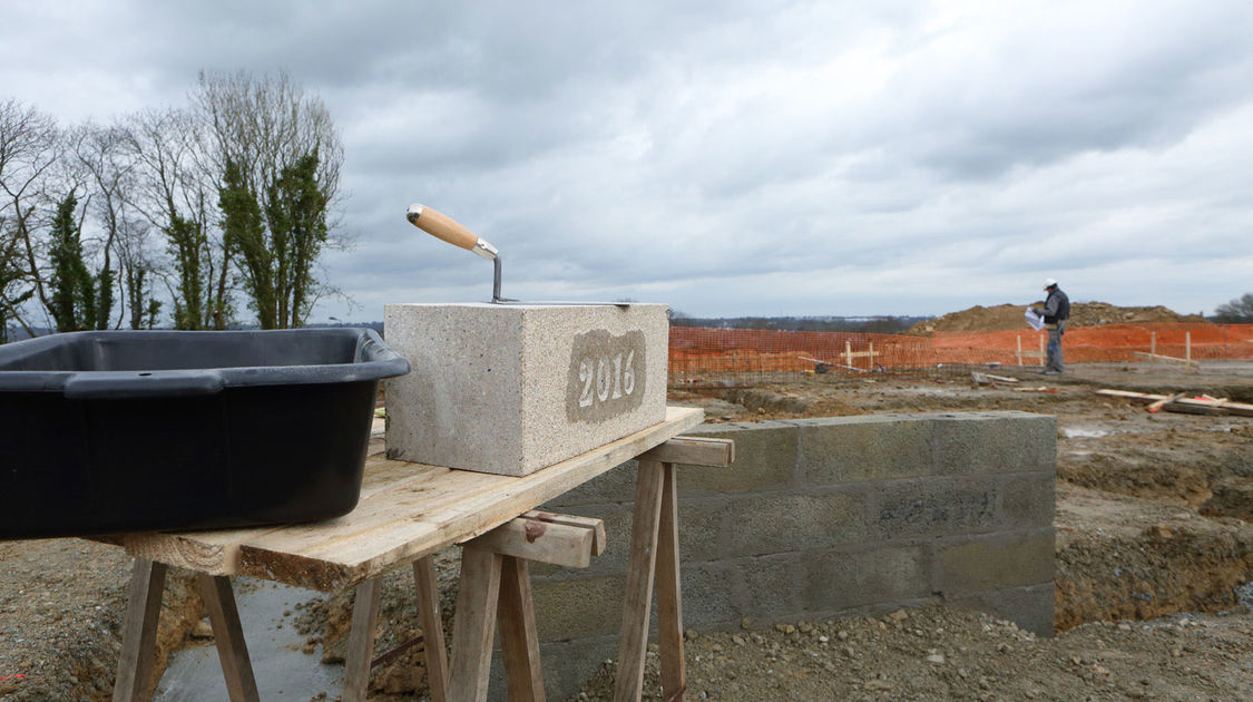 Une centrale biogaz est en construction à Quimper au Petit Guélen. Ses premiers mètres cubes seront injectés dans le réseau de gaz de ville à la fin de l’année. 