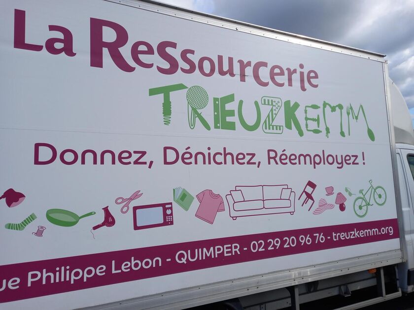 Une zone de réemploi dans la déchèterie de Briec