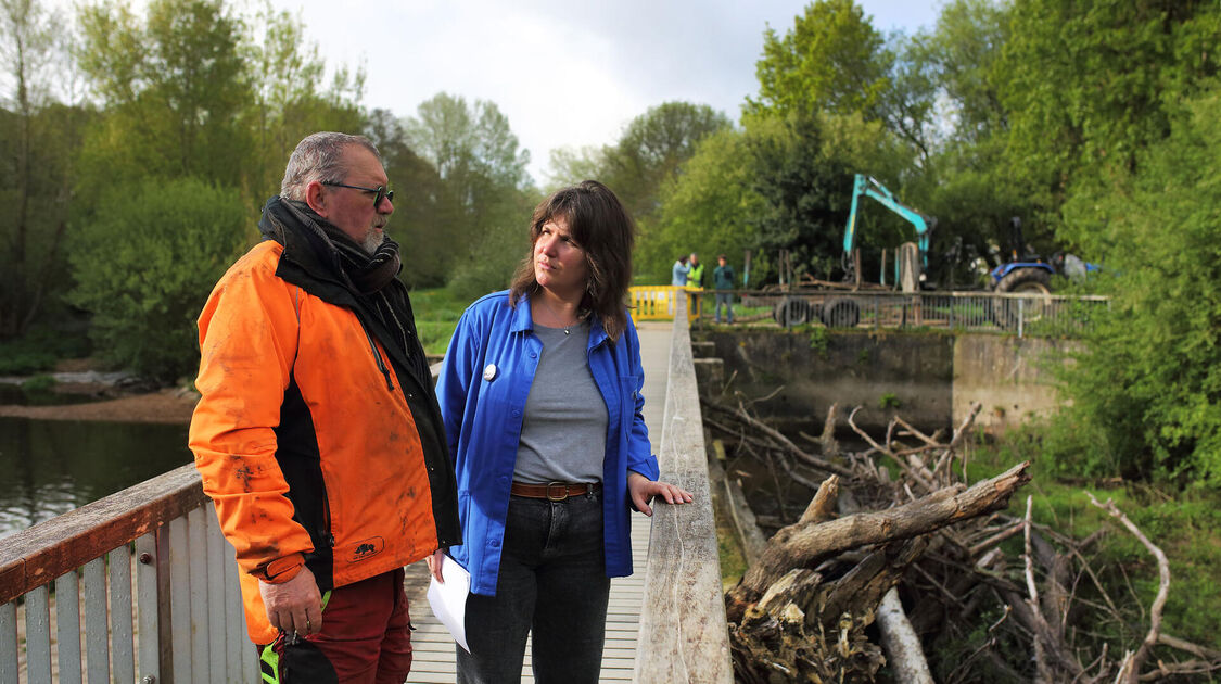 Enlèvement des embâcles au Moulin Vert