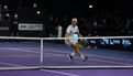 Quimper le 26 janvier 2022. Open de tennis ATP Challenger . Quart de finale. match entre les français J.W Tsonga et Alexandre Müller, vainqueur (7)